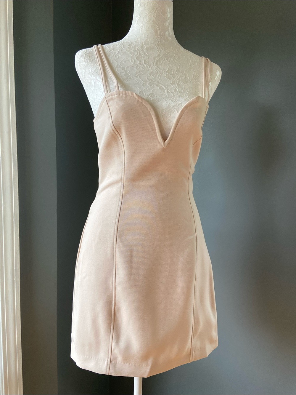 Zara Sweetheart neckline mini dress 🤍 Size Small - Picture 3 of 9